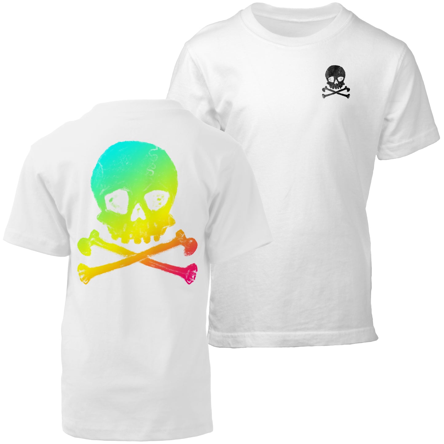 Youth Boys F/B Ombre Skull SST