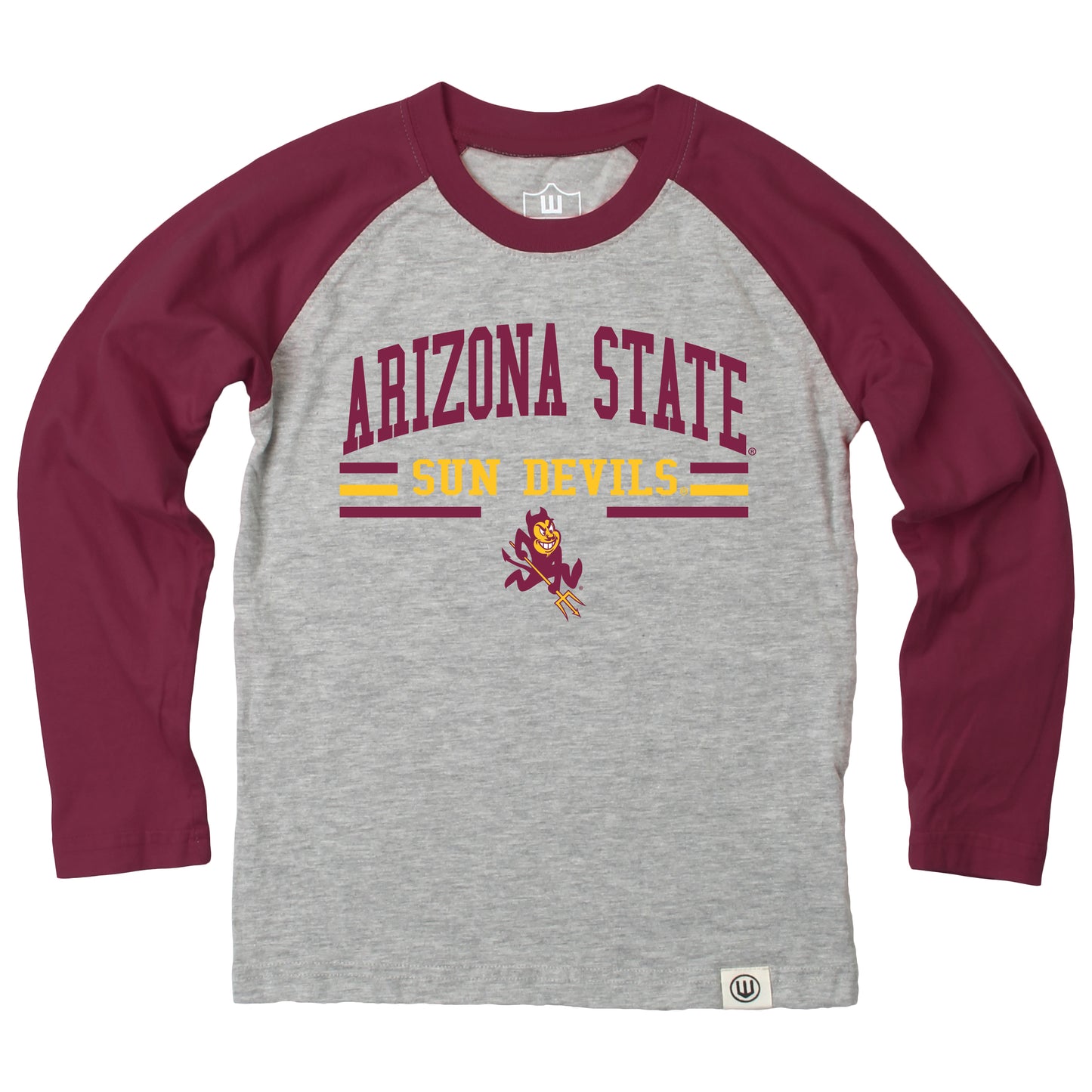 Arizona State Sun Devils Youth LS Raglan Tee