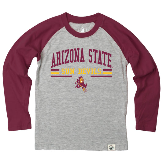 Arizona State Sun Devils Youth LS Raglan Tee
