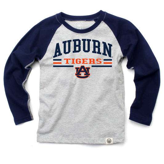 Auburn Tigers NCAA Kids LS Raglan Tee
