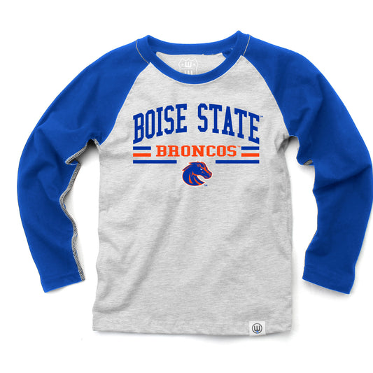 Boise State Broncos Youth LS Raglan Tee