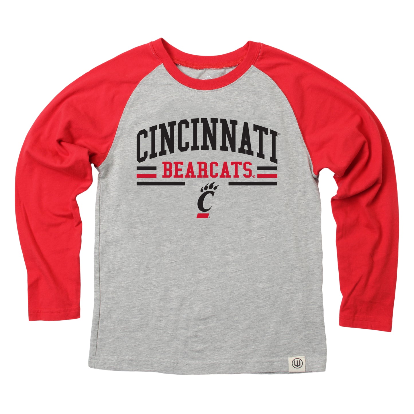 Cincinnati Bearcats NCAA Kids LS Raglan Tee