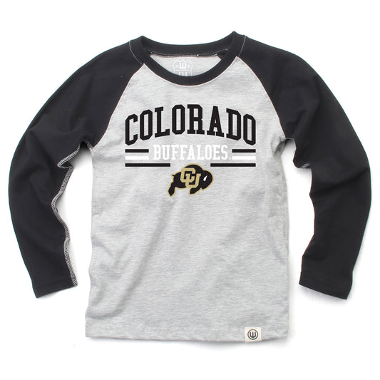 Colorado Buffaloes NCAA Kids LS Raglan Tee
