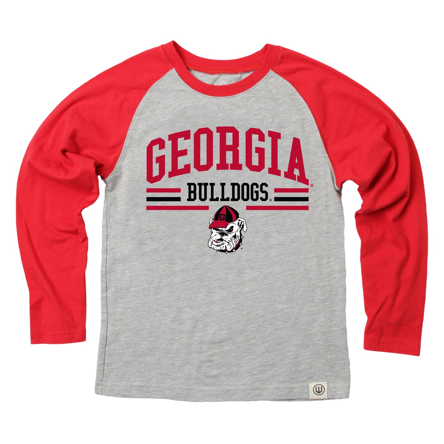 Georgia Bulldogs NCAA Kids LS Raglan Tee