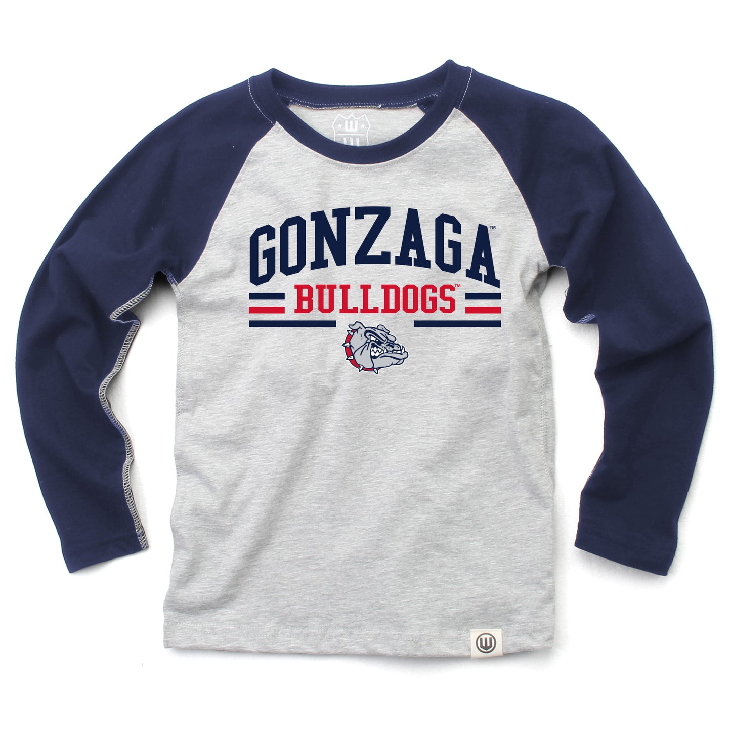 Gonzaga Bulldogs NCAA Kids LS Raglan Tee