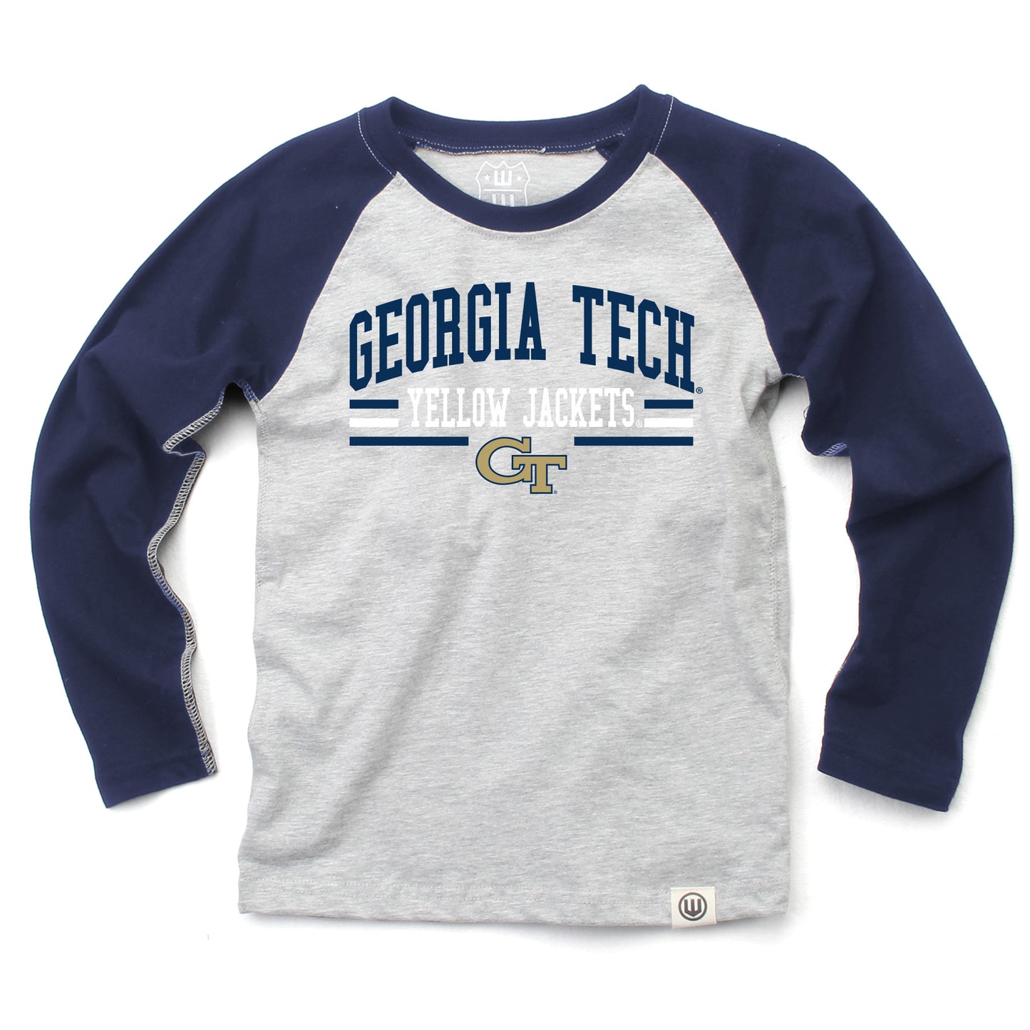Georgia Tech Yellow Jackets NCAA Kids LS Raglan Tee