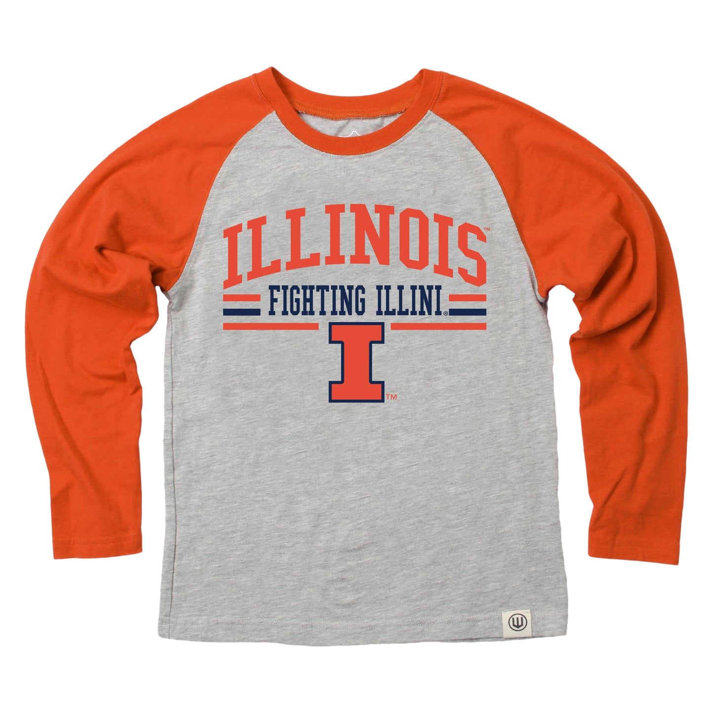 Illinois Fighting Illini Youth LS Raglan Tee