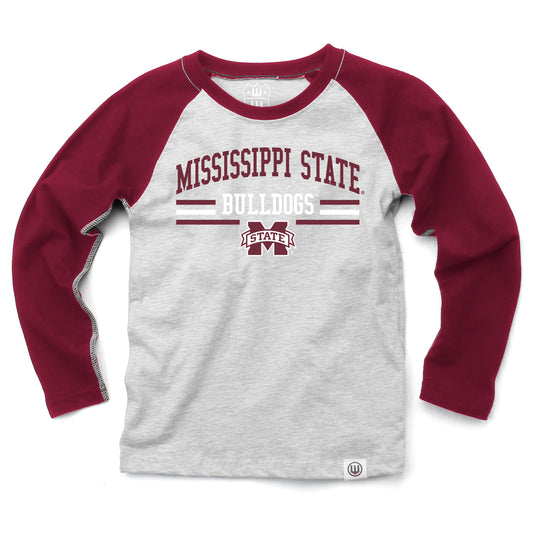 Mississippi State Bulldogs NCAA Kids LS Raglan Tee
