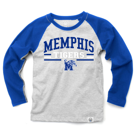 Memphis Tigers NCAA Kids LS Raglan Tee