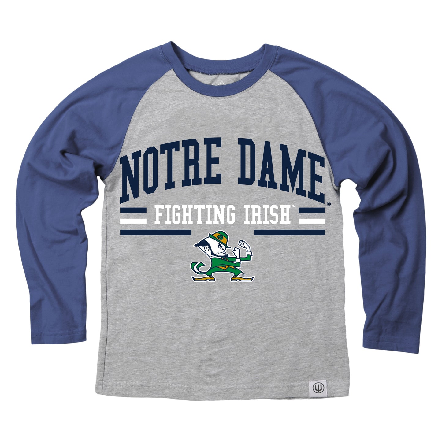 Youth Notre Dame Fighting Irish Long Sleeve Raglan Top