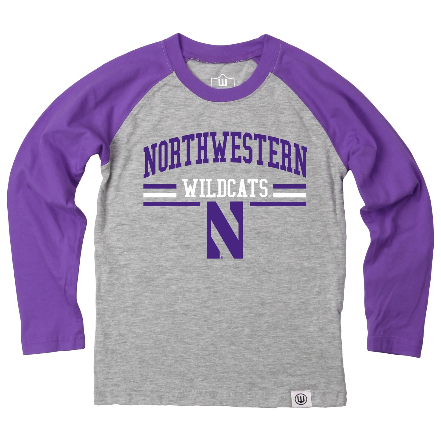 Northwestern Wildcats Youth LS Raglan Tee