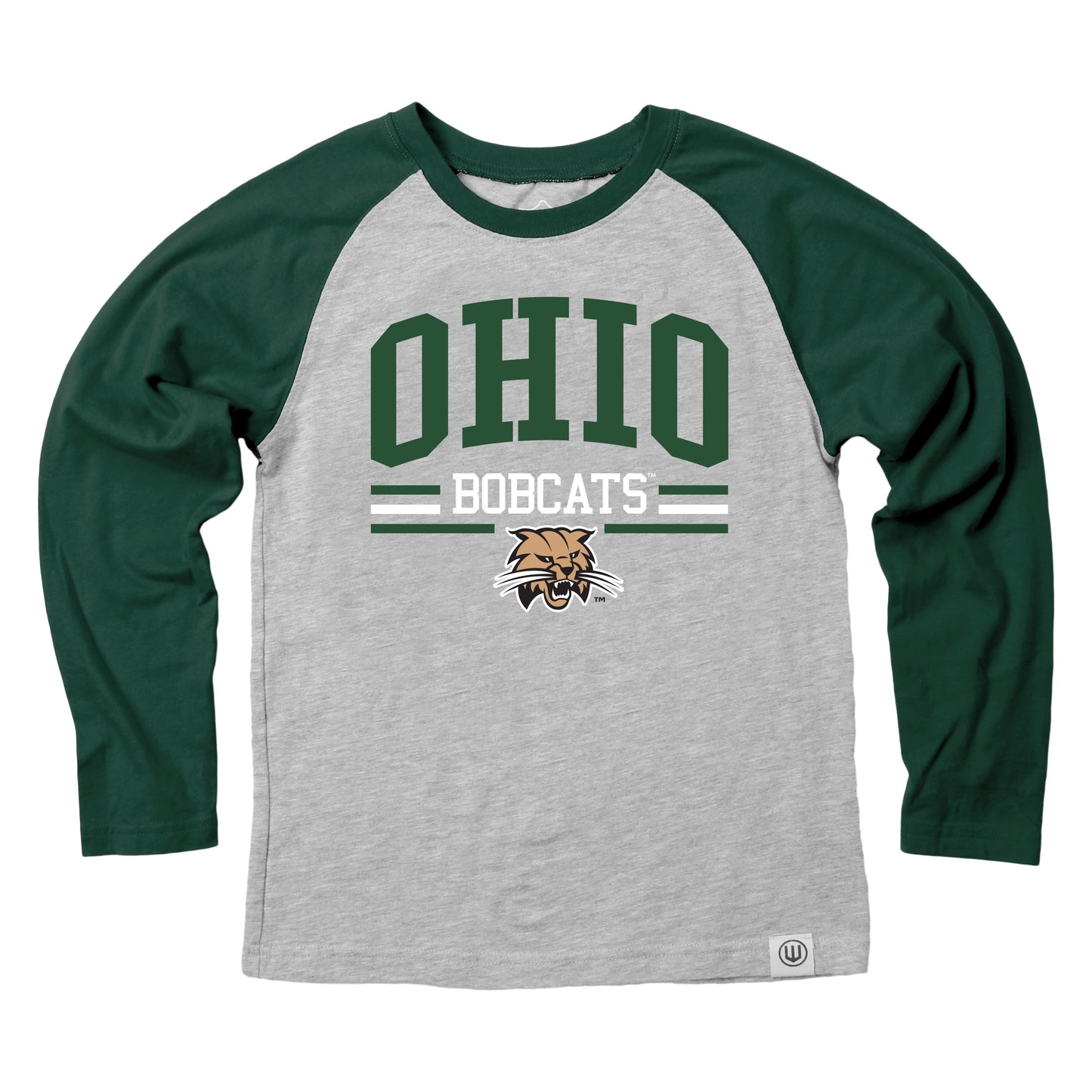 Ohio Bobcats Youth LS Raglan Tee