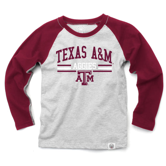 Texas A&M Aggies Youth LS Raglan Tee