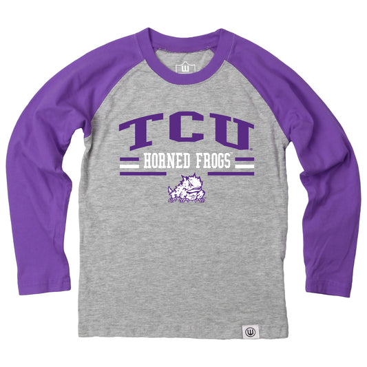 TCU Horned Frogs Youth LS Raglan Tee