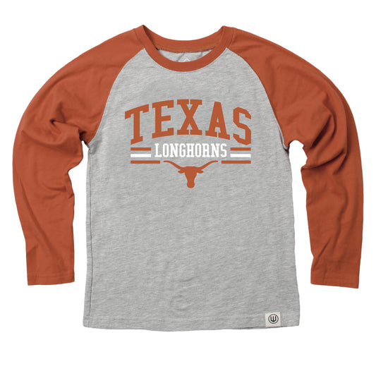 Texas Longhorns NCAA Kids LS Raglan Tee