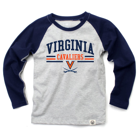 Virginia Cavaliers NCAA Kids LS Raglan Tee
