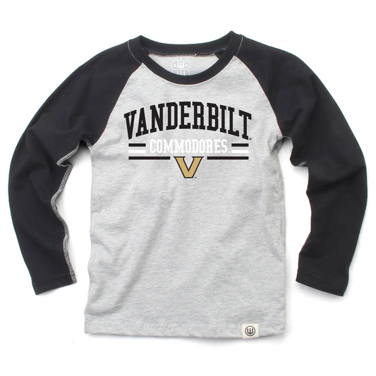 Vanderbilt Commodores NCAA Kids LS Raglan Tee