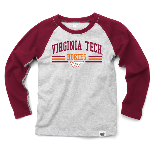 Virginia Tech Hokies NCAA Kids LS Raglan Tee