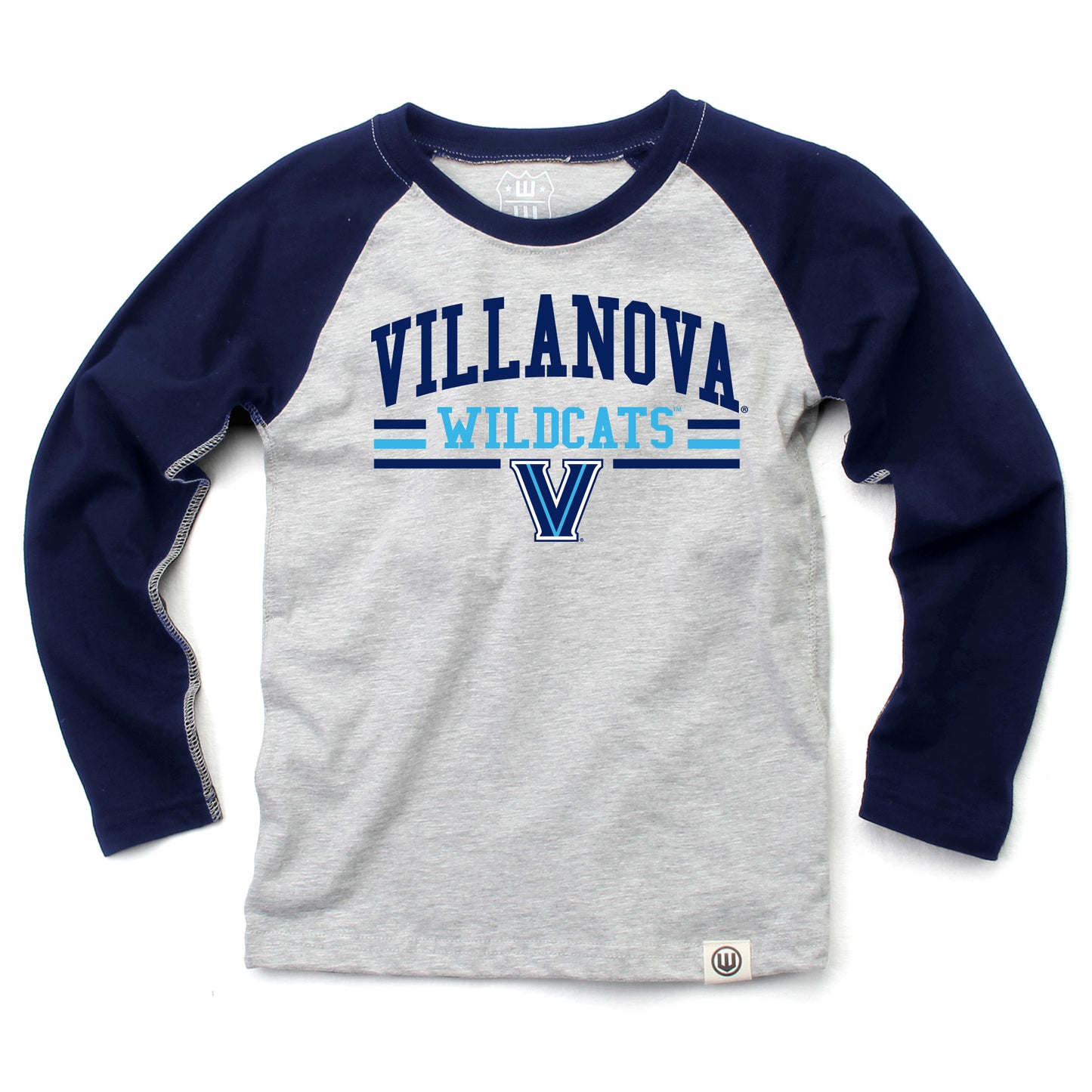 Villanova Wildcats NCAA Kids LS Raglan Tee