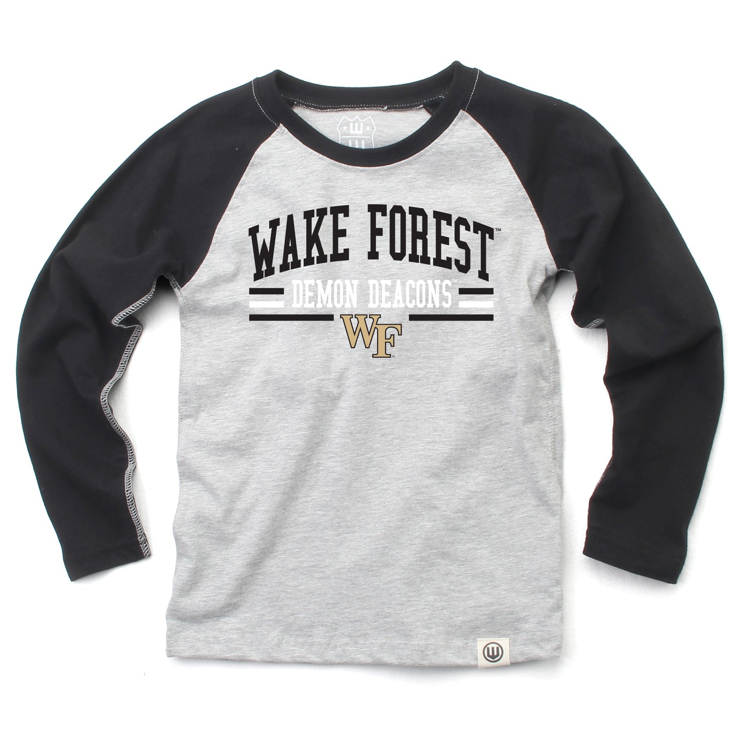 Wake Forest Demon Deacons NCAA Kids LS Raglan Tee