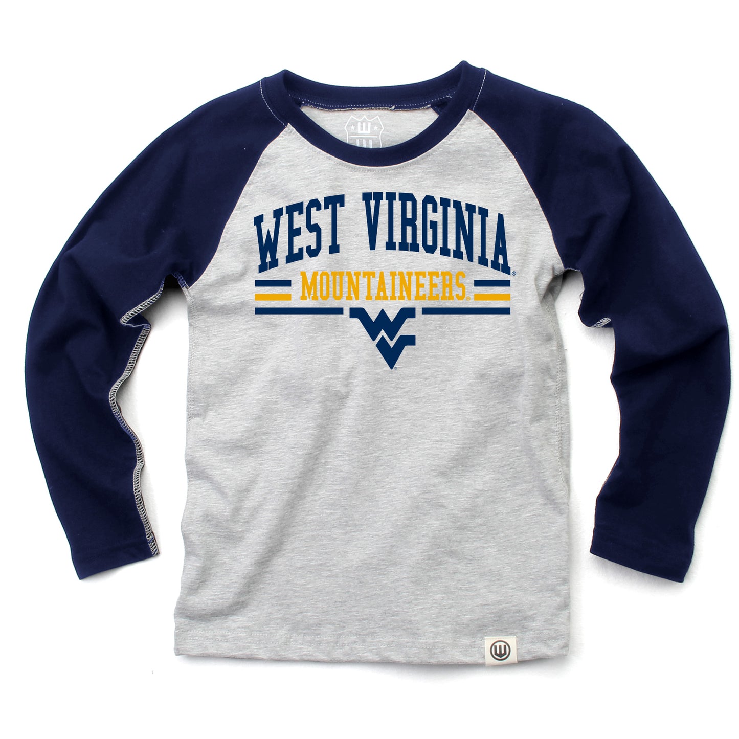 West Virginia Mountaineers NCAA Kids LS Raglan Tee