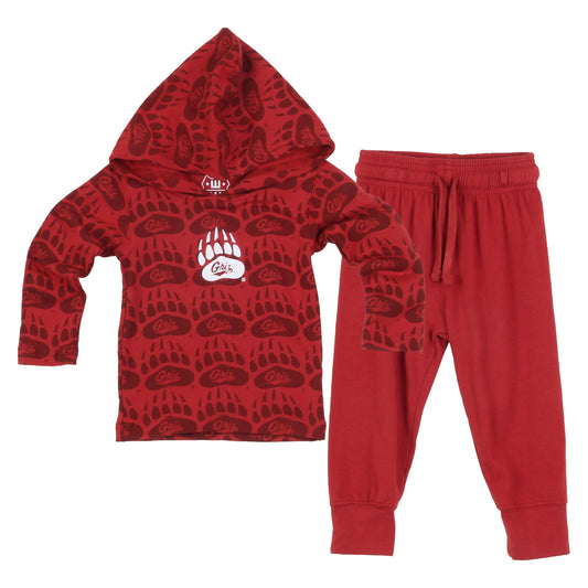 Montana Grizzlies Infant Allover Print Hoodie Set