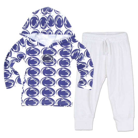 Penn State Nittany Lions Infant Allover Print Hoodie Set