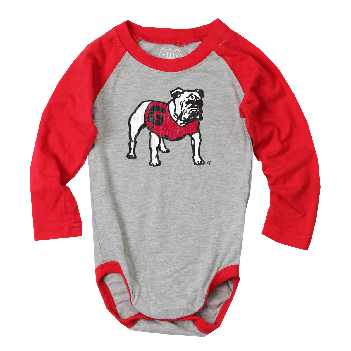 Georgia Bulldogs Infant LS Raglan Hopper