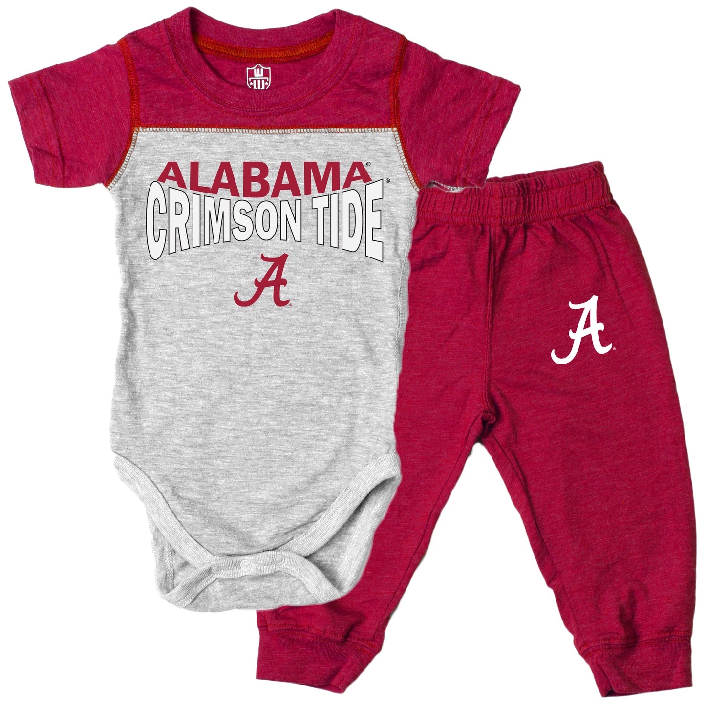 Alabama Crimson Tide Infant SS Hopper and Pant Set