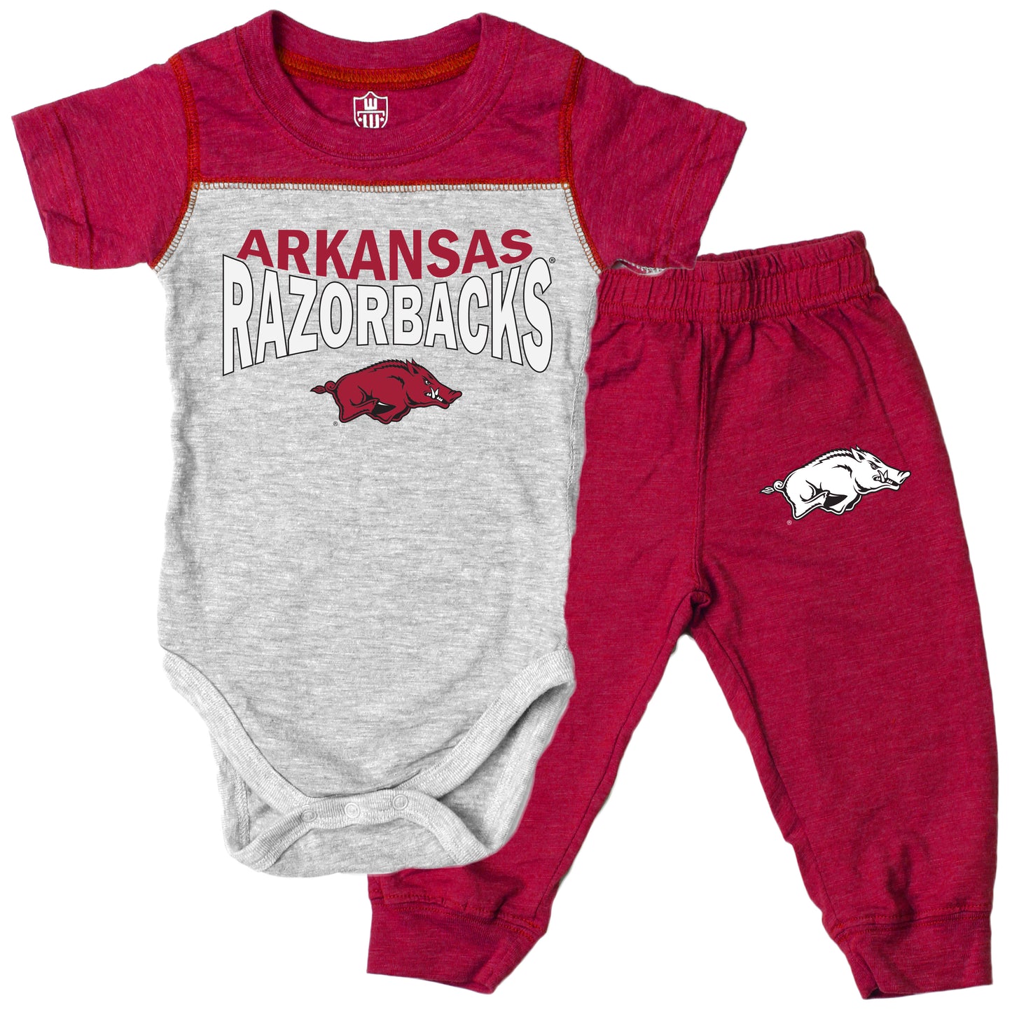 Arkansas Razorbacks Infant SS Hopper and Pant Set