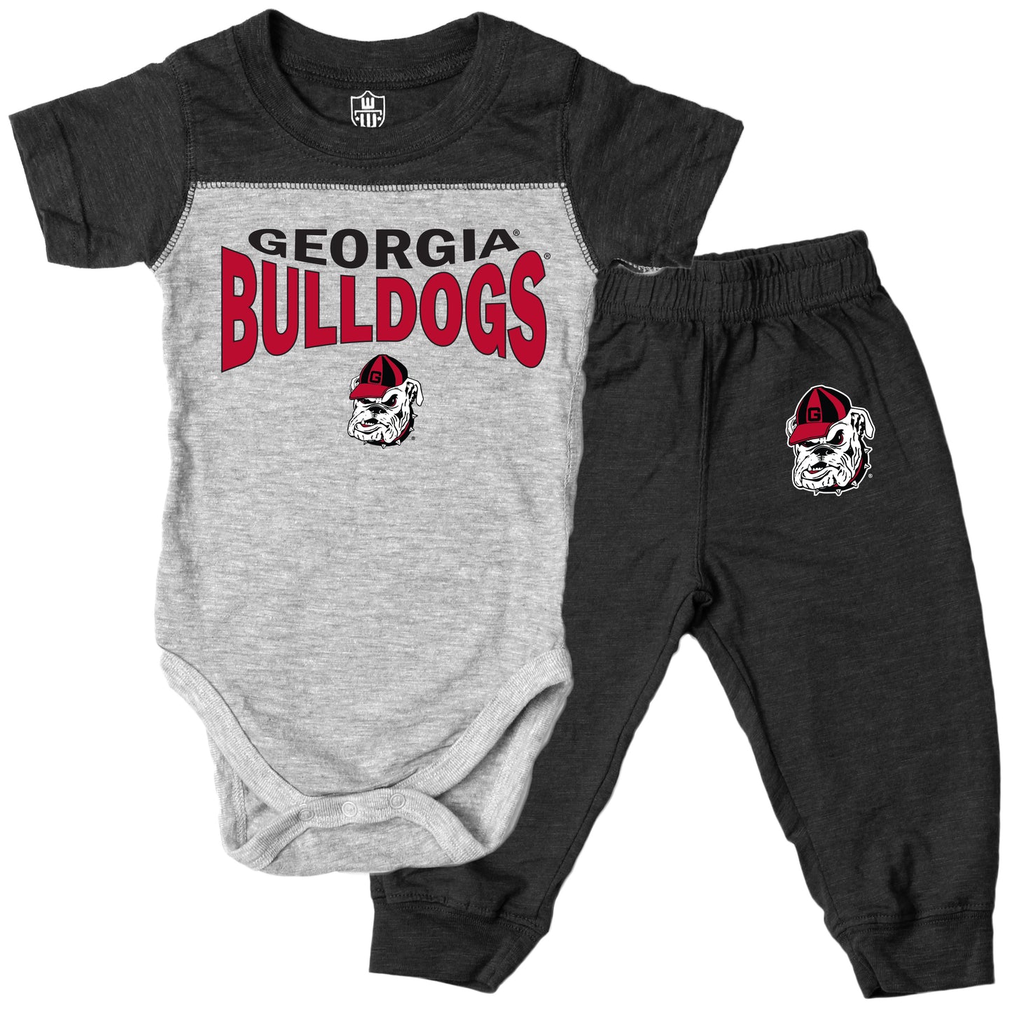 Georgia Bulldogs Infant SS Hopper and Pant Set