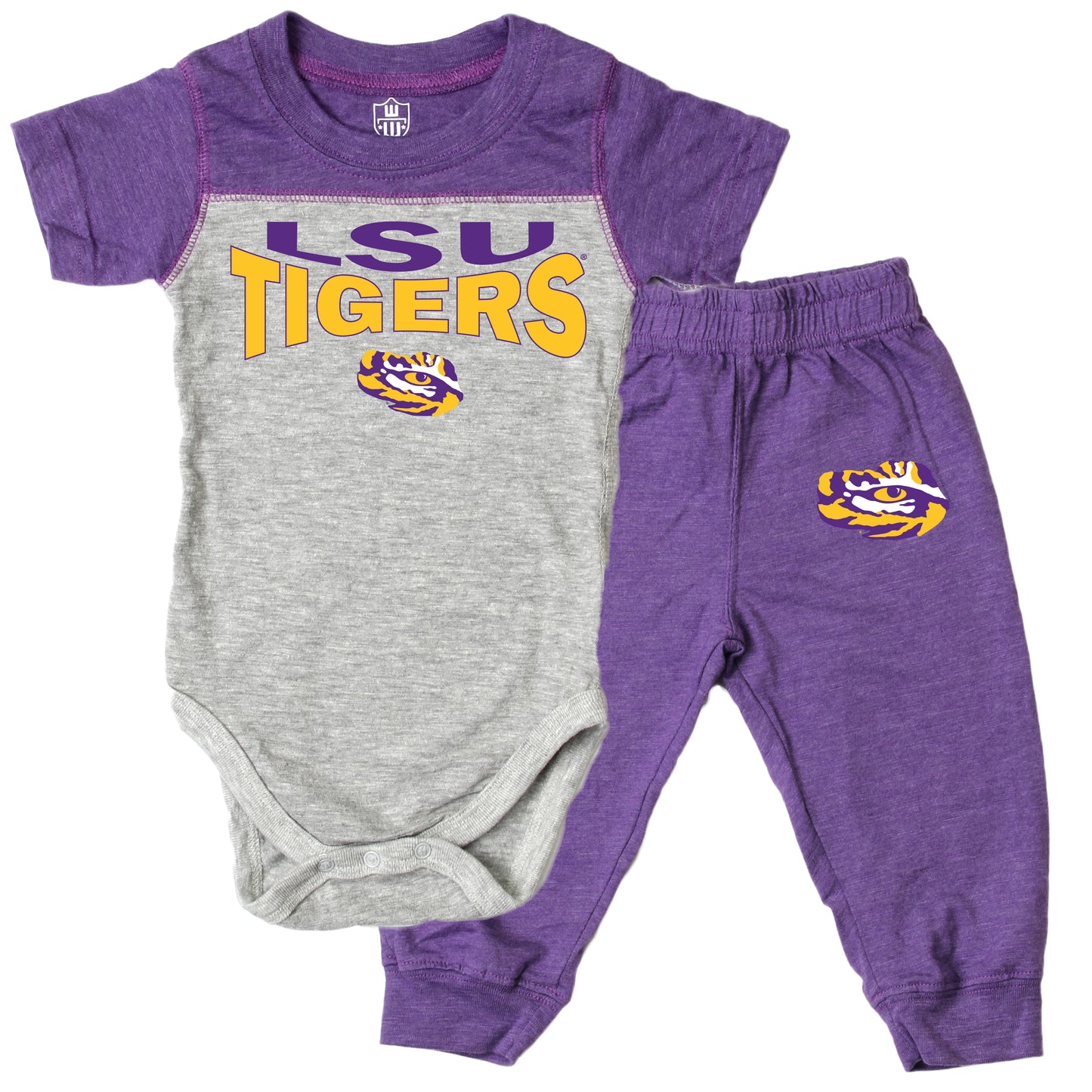 LSU Tigers Infant SS Hopper and Pant Set