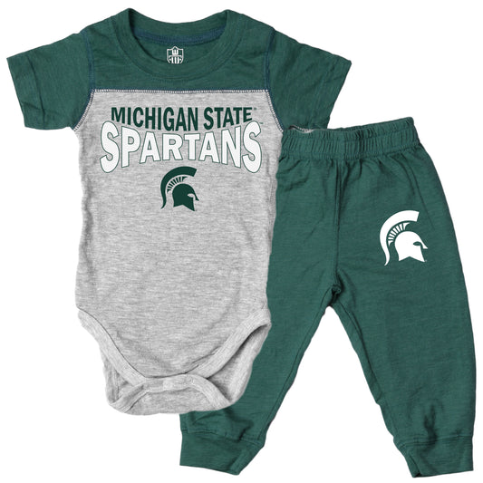 Michigan State Spartans Infant SS Hopper and Pant Set