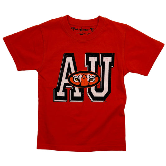 Auburn Tigers Youth Block Logo SS Tee