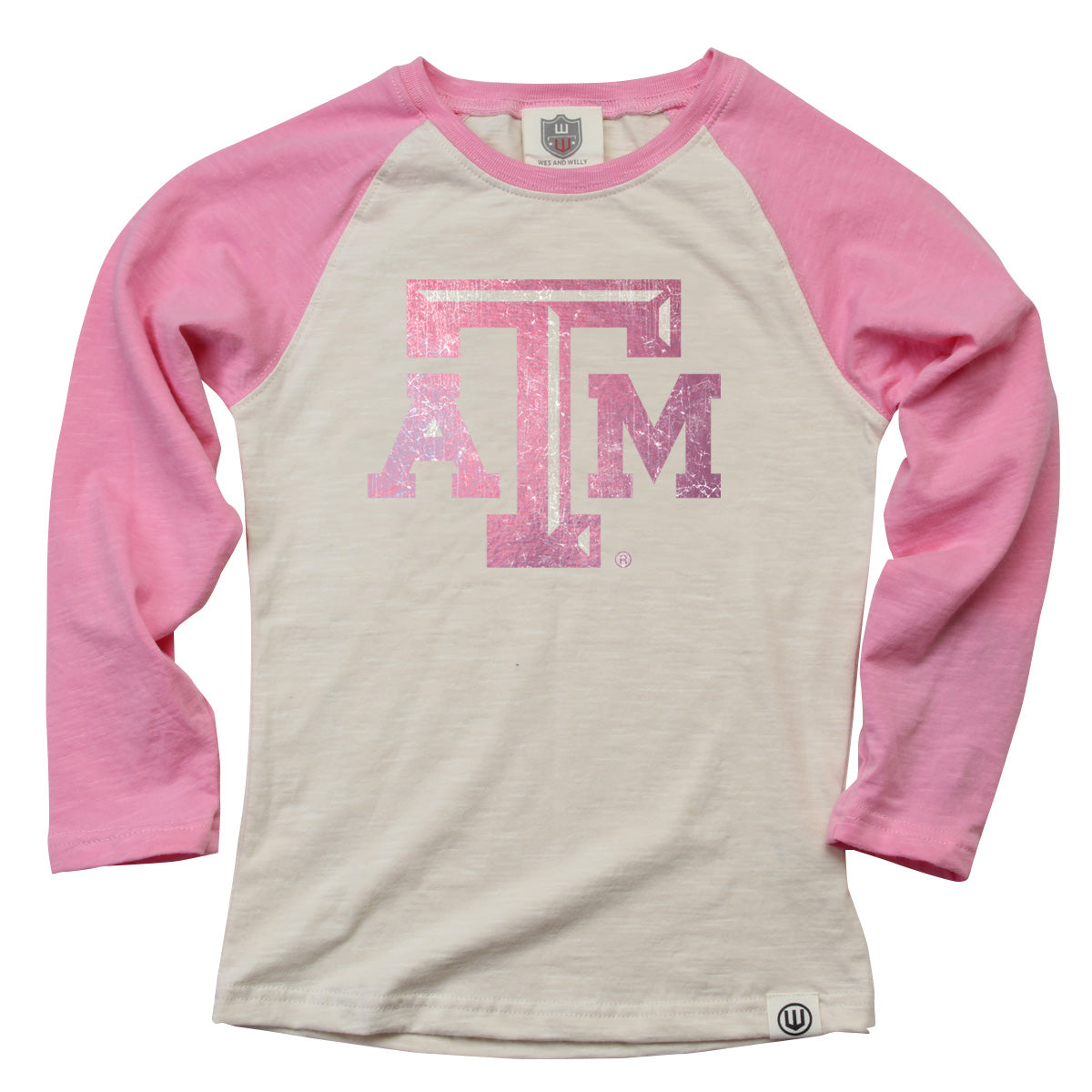 Texas A&M Aggies Youth Girls Slub Raglan