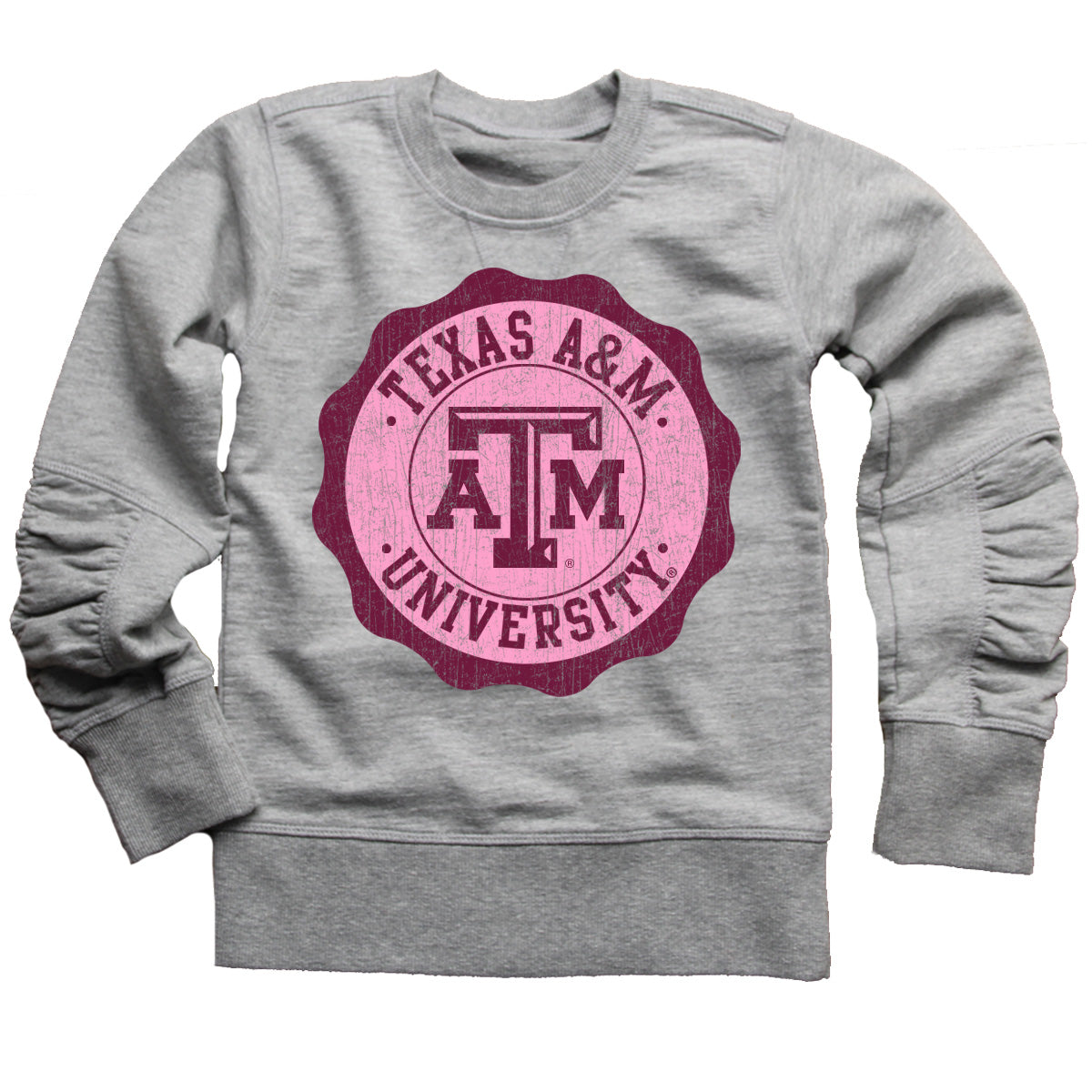 Texas A&M Aggies Youth Girls French Terry Crew