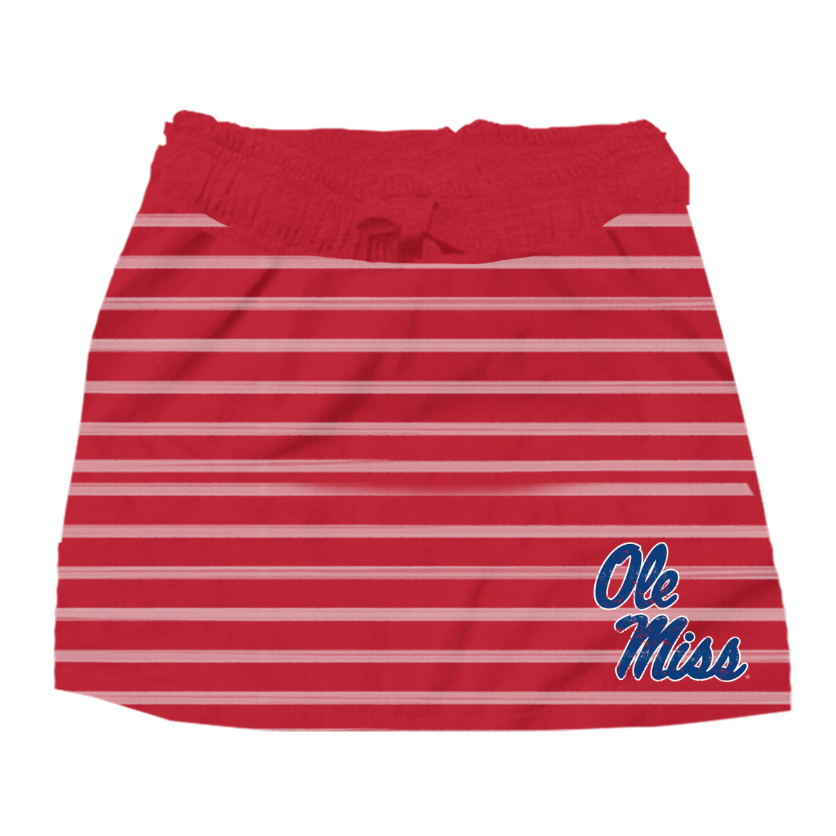 Ole Miss Rebels Youth Girls Striped Skirt