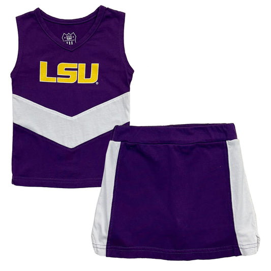 LSU Tigers Youth Girls Cheer Set