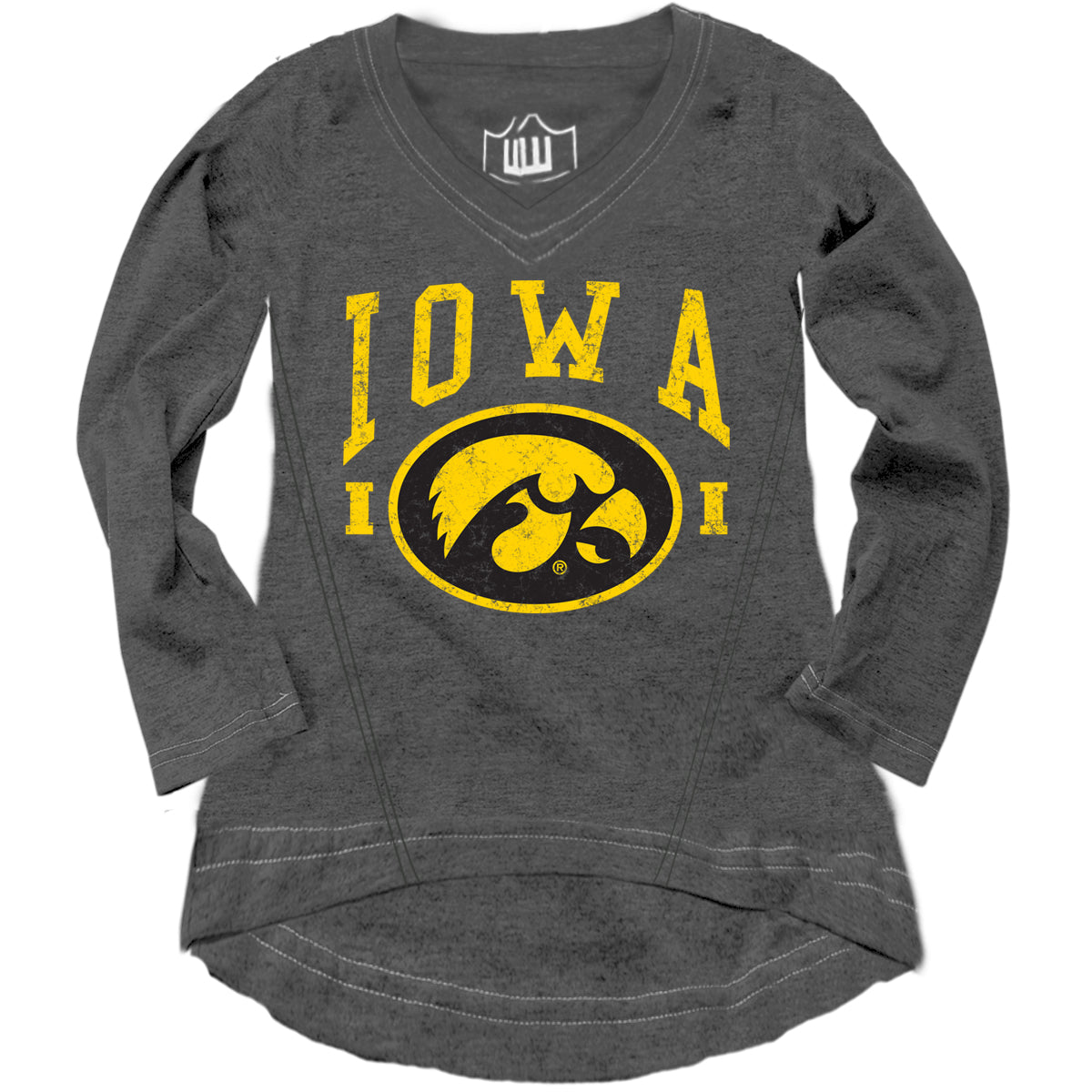 Iowa Hawkeyes youth Blend Slub Tunic