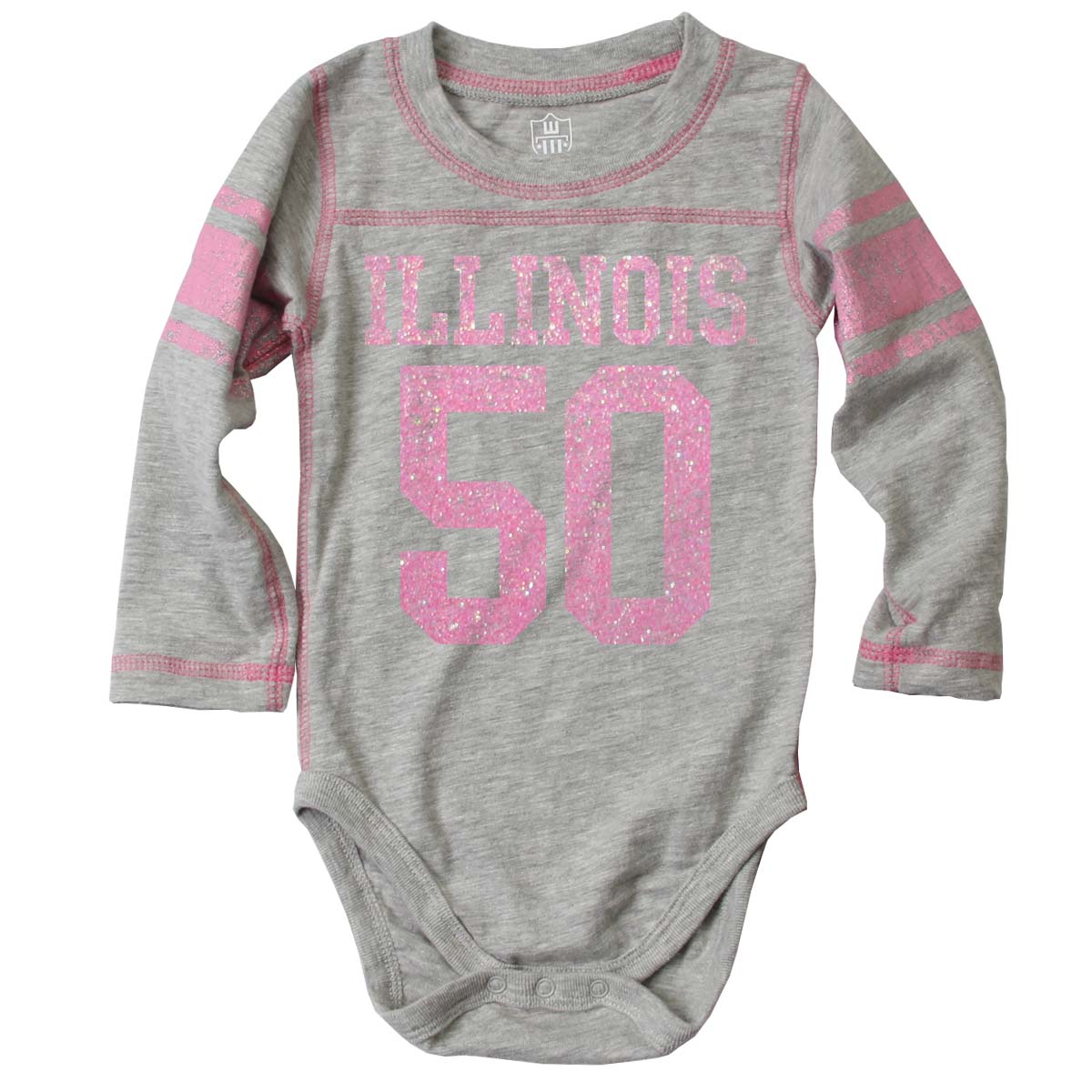 Illinois Fighting Illini Infant Heathered Onesie