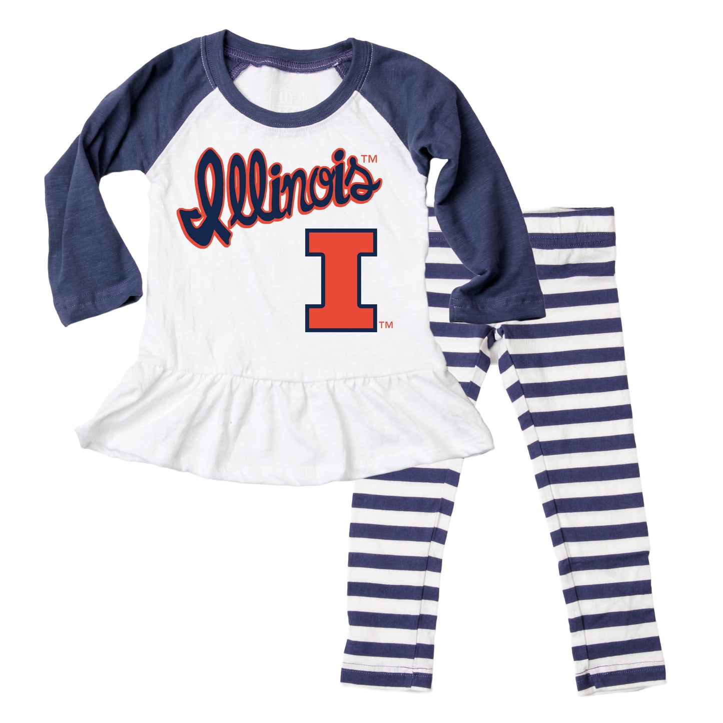 Illinois Fighting Illini Infant Raglan Set