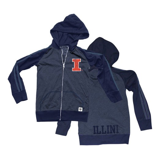 Illinois Fighting Illini Youth Heathered Hoodie