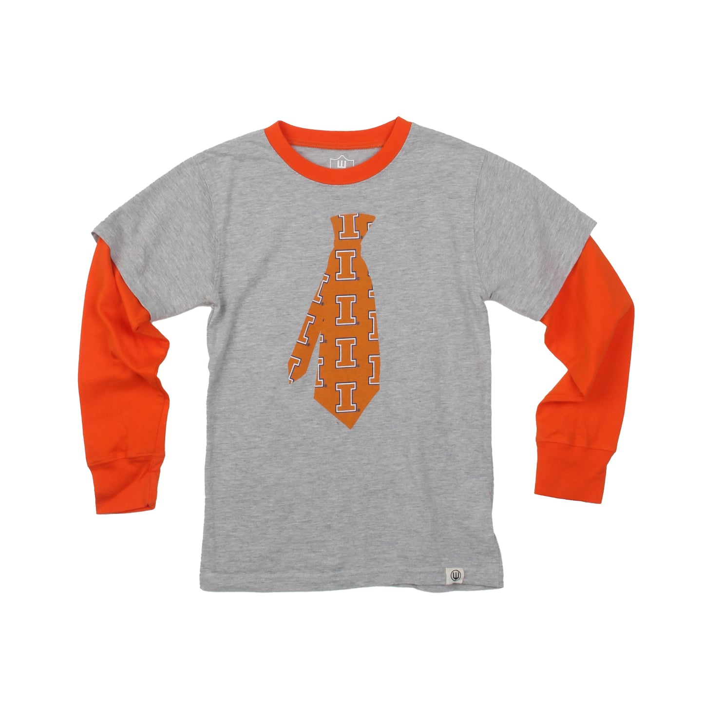 Illinois Fighting Illini 2in1 Tie LS Tee