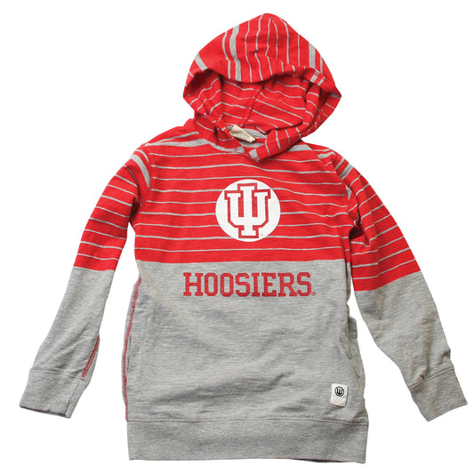 Indiana Hoosiers Youth Boys Stripe Slub Hoodie