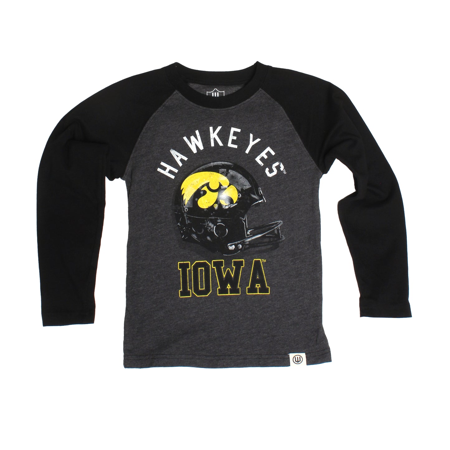 Iowa Hawkeyes Youth Boys LS Blend Raglan