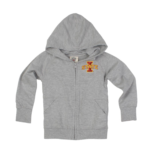 Iowa State Cyclones Youth Girls French Terry Zip Up