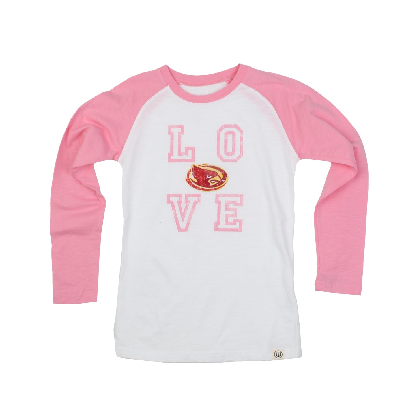 Iowa State Cyclones Youth Girls Slub LS Raglan