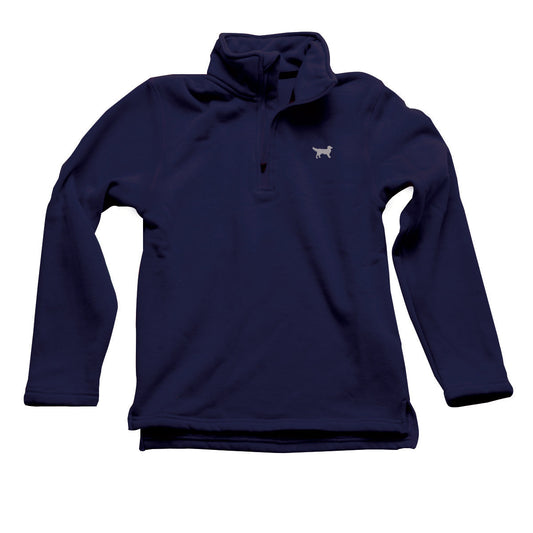 Jack Thomas Youth Boys 1/4 Zip Pullover-Navy