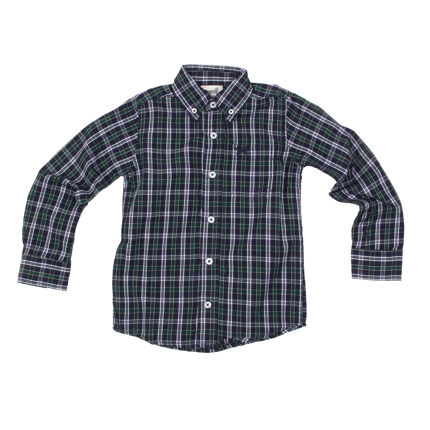 Jack Thomas Youth Boys Deep Plaid LS Shirt