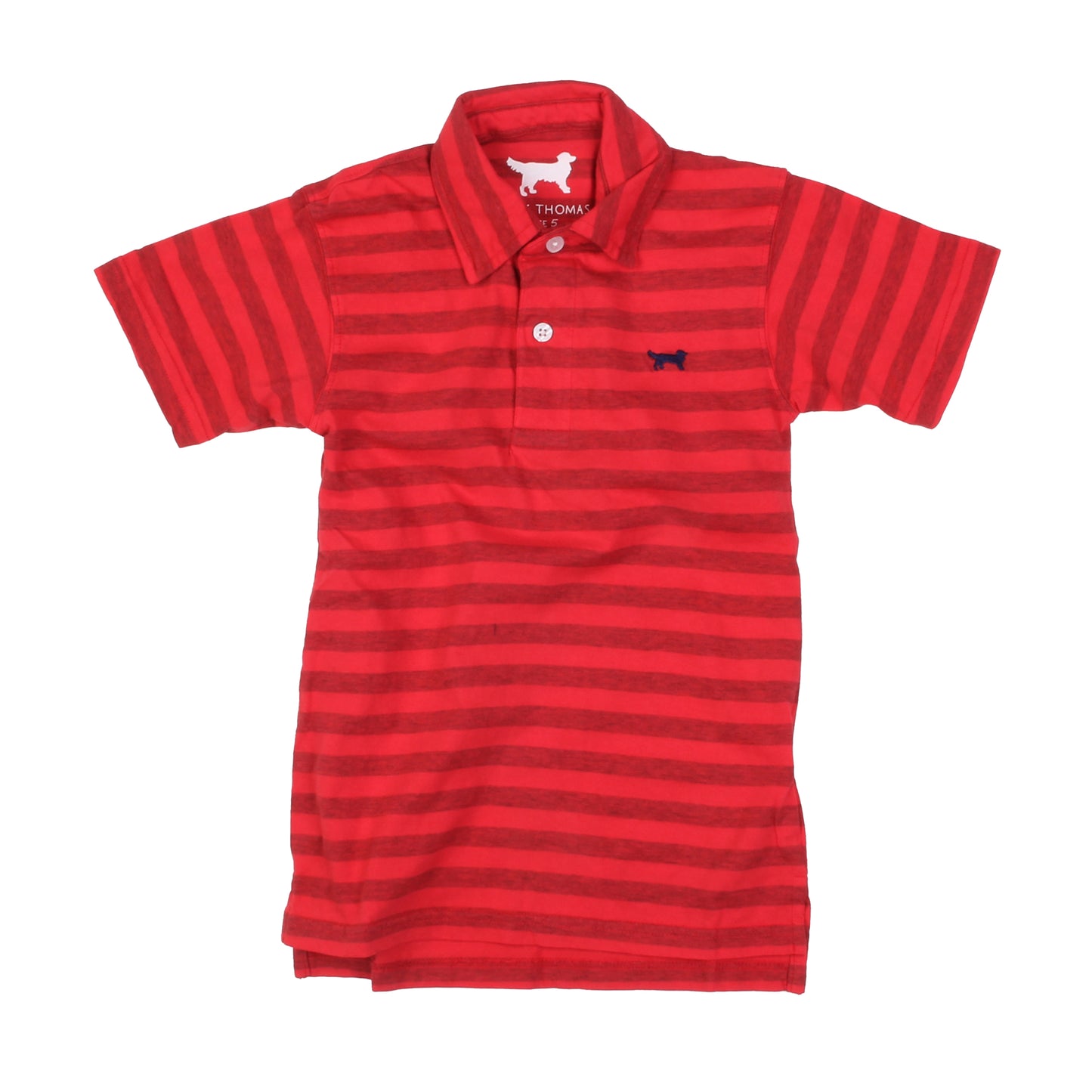 Jack Thomas Youth Boys Heather Striped SS Polo